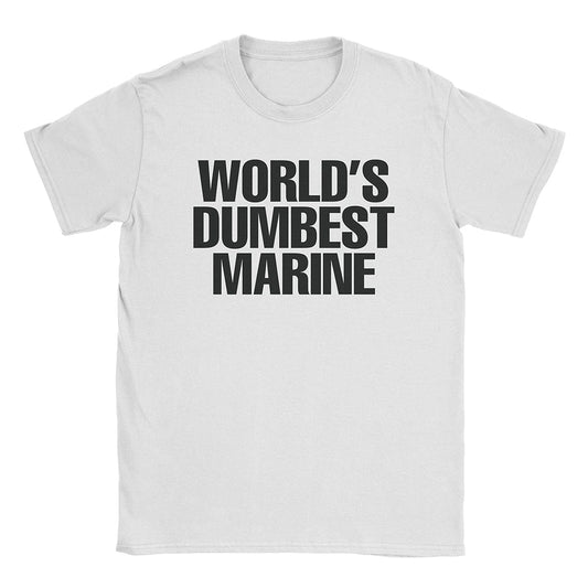 A-or-B-Tees T-Shirt White / S Dumbest Marine T-Shirt