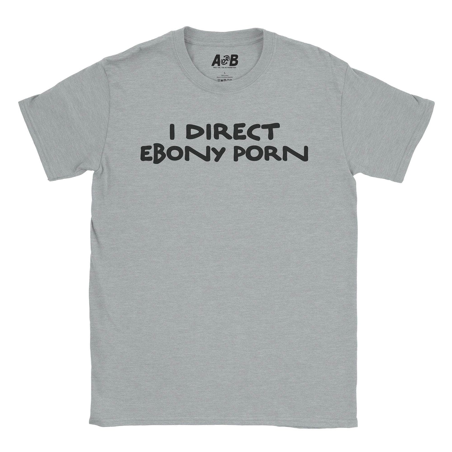 A-or-B-Tees T-Shirt Sport Grey / S Ebony Porn T-Shirt
