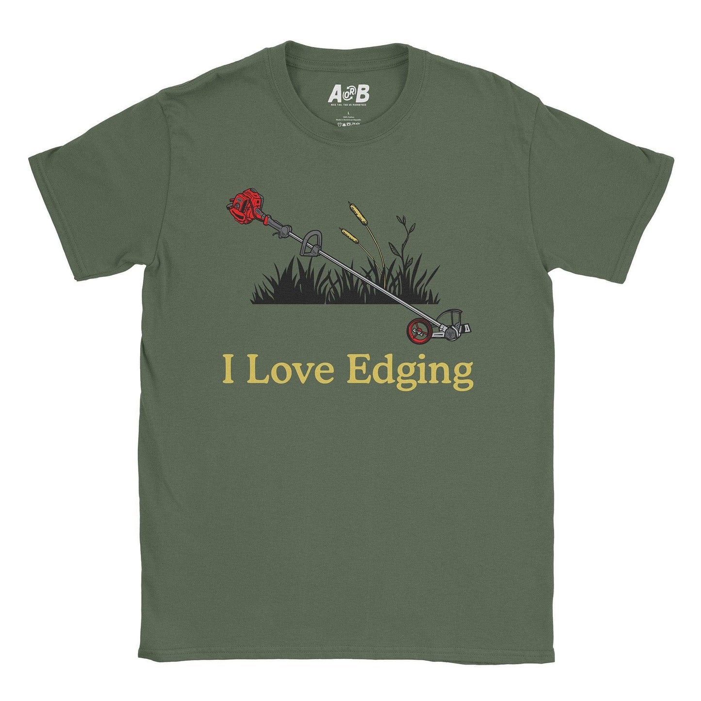 A-or-B-Tees T-Shirt Military Green / S Edging T-Shirt