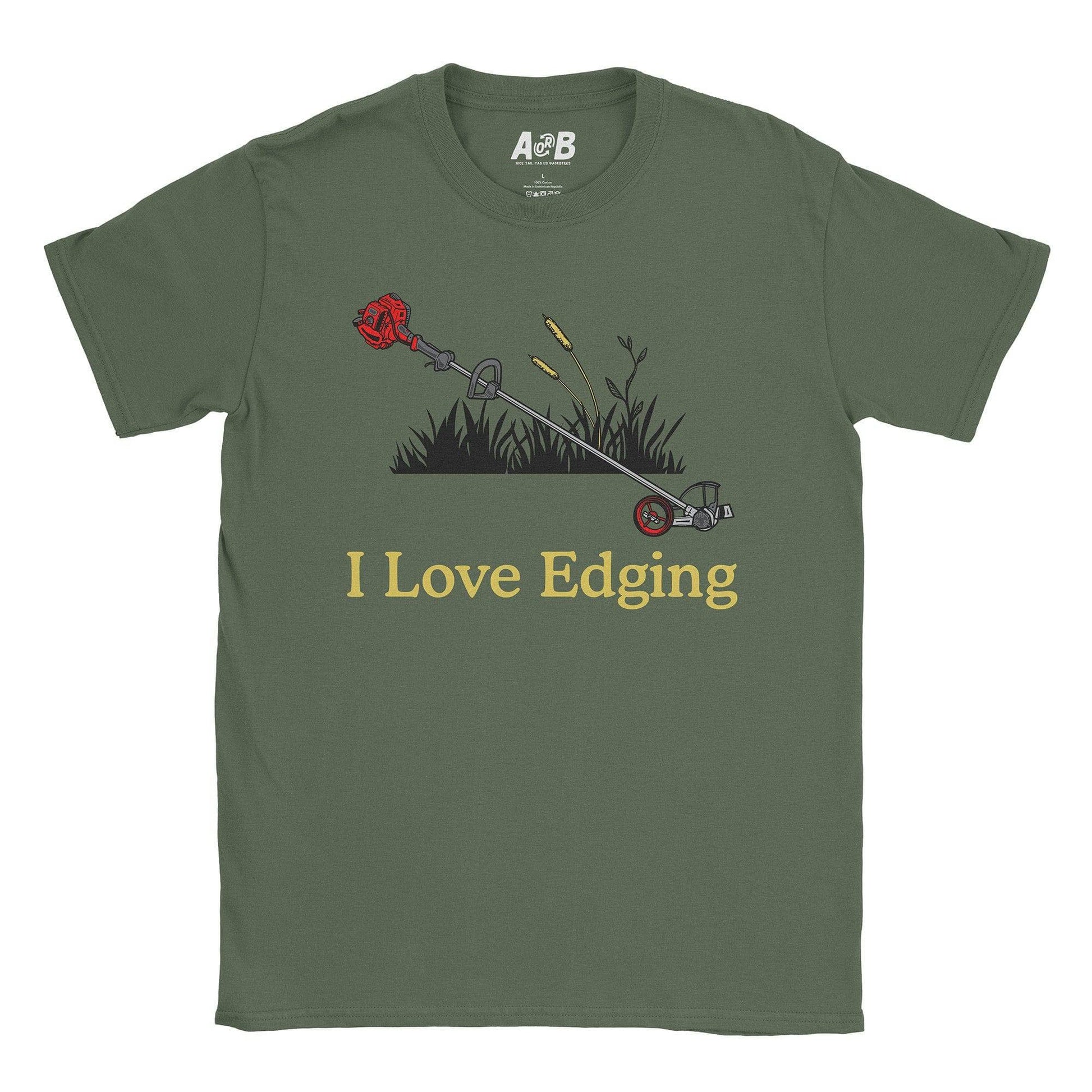 A-or-B-Tees T-Shirt Military Green / S Edging T-Shirt