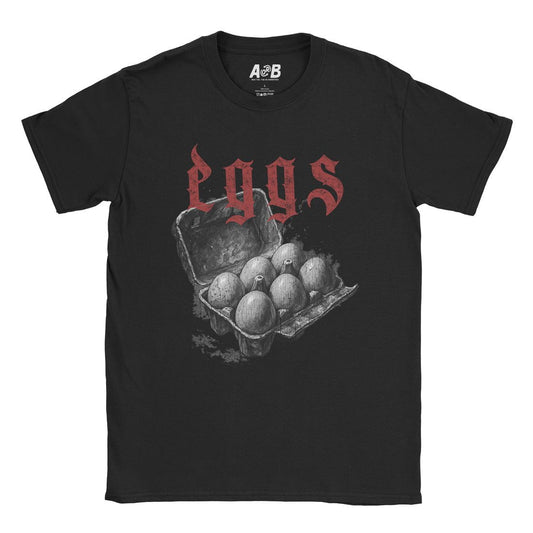 A-or-B-Tees T-Shirt Black / S Eggs T-Shirt