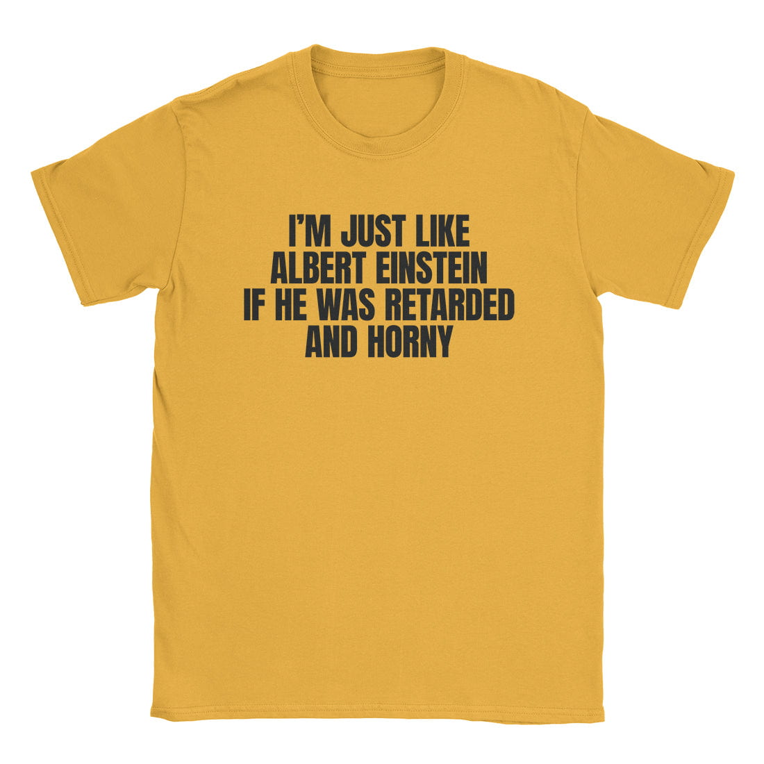 A-or-B-Tees T-Shirt Gold / S Einstein T-Shirt