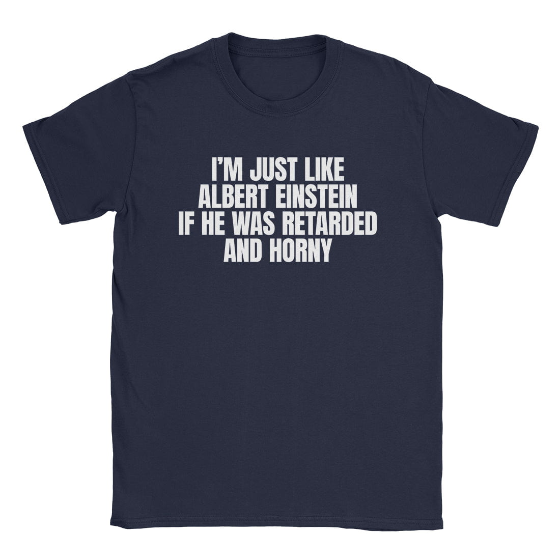 A-or-B-Tees T-Shirt Navy / S Einstein T-Shirt