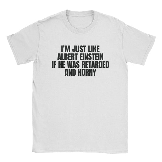 A-or-B-Tees T-Shirt White / S Einstein T-Shirt