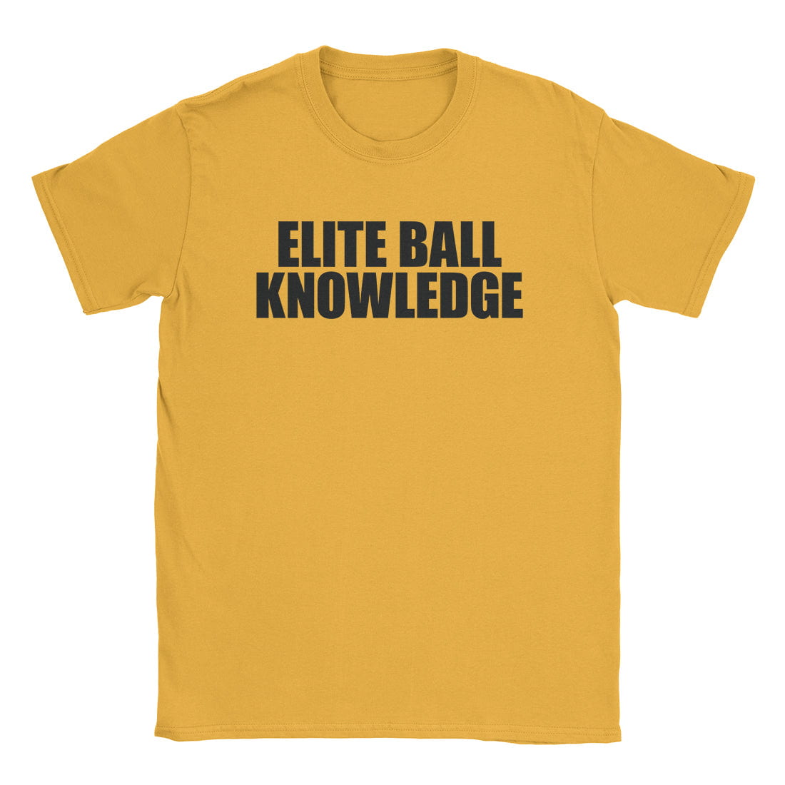 A-or-B-Tees T-Shirt Gold / S Elite Ball Knowledge T-Shirt