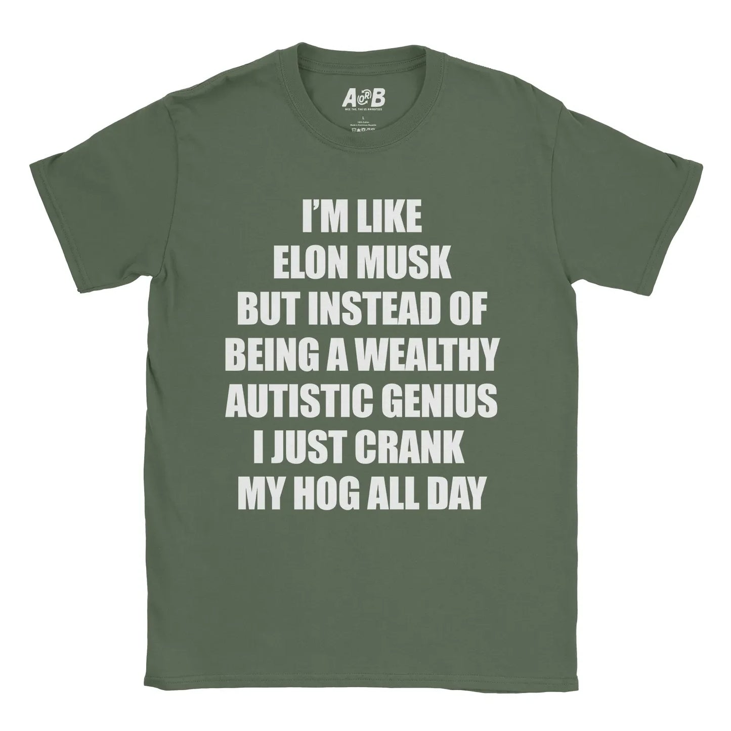 A-or-B-Tees T-Shirt Military Green / S Elon's Twin T-Shirt