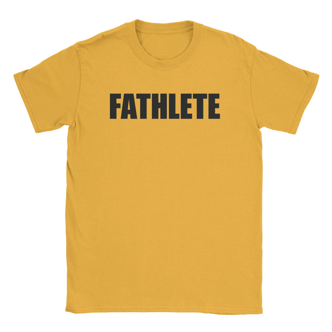 A-or-B-Tees T-Shirt Gold / S Fat Athlete T-Shirt