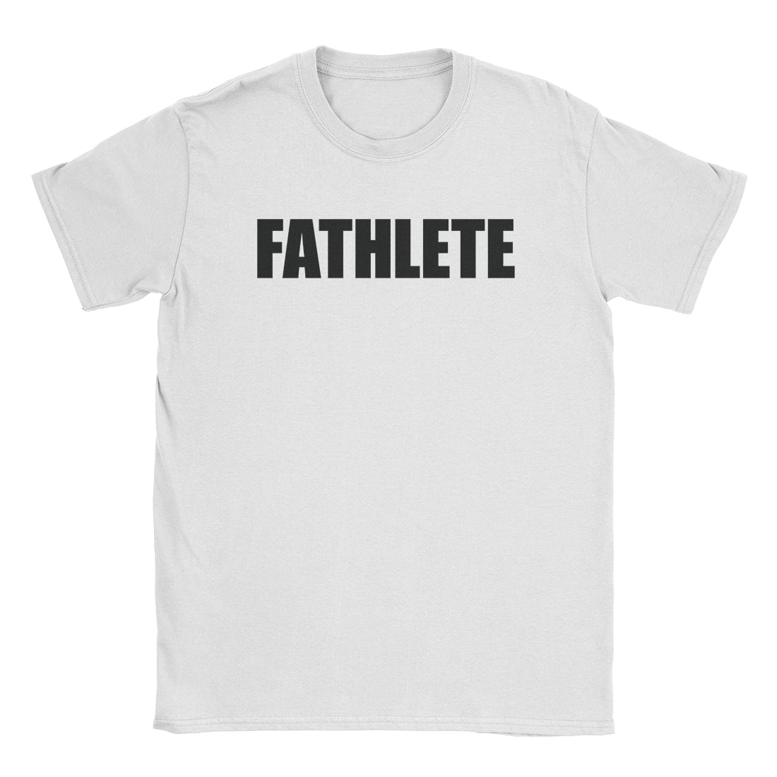A-or-B-Tees T-Shirt White / S Fat Athlete T-Shirt