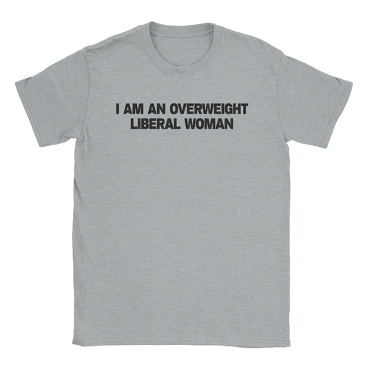 A-or-B-Tees T-Shirt Sport Grey / S Fat Liberal Woman T-Shirt