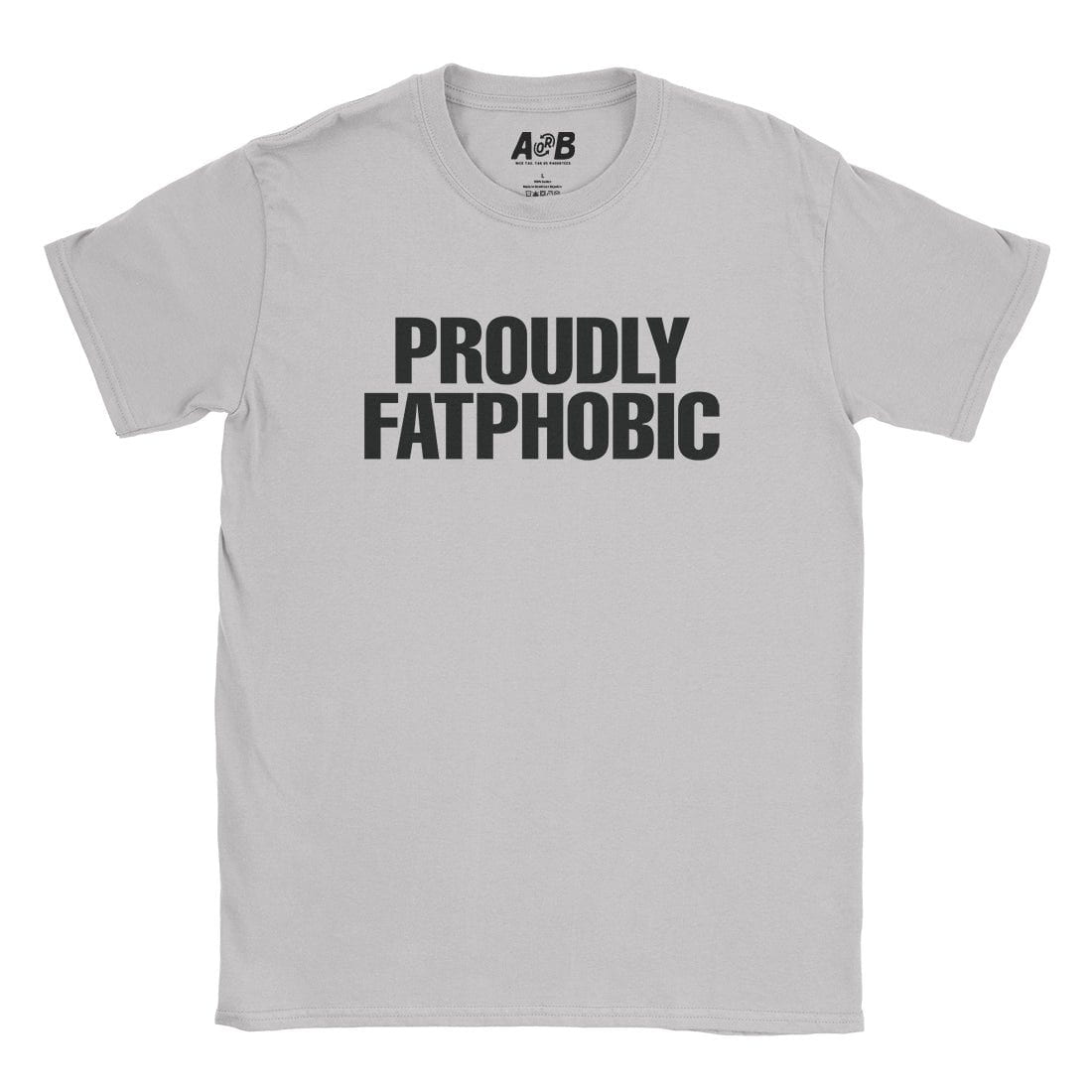 A-or-B-Tees T-Shirt Ice Grey / S Fatphobic T-Shirt