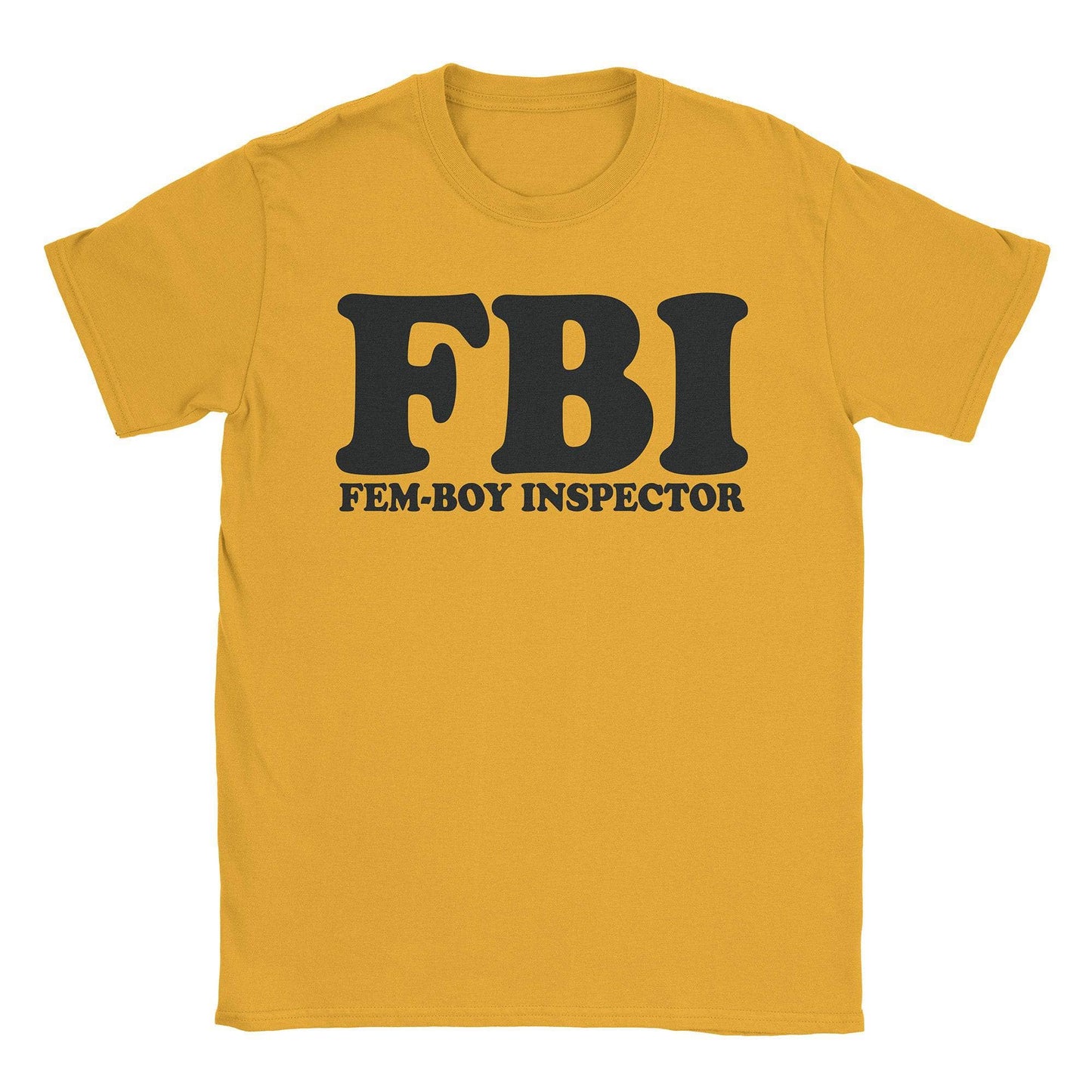 A-or-B-Tees T-Shirt Gold / S FBI T-Shirt