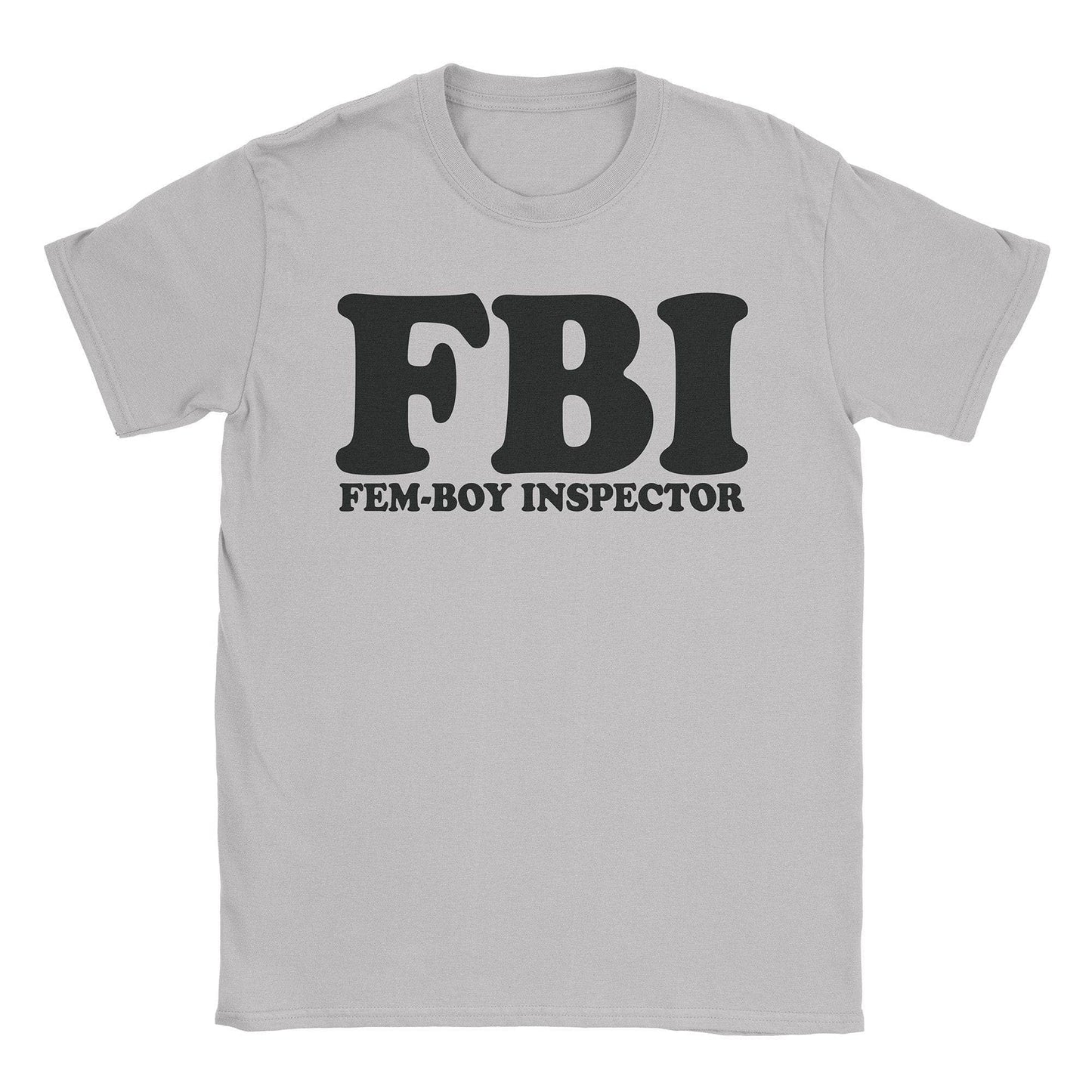 A-or-B-Tees T-Shirt Ice Grey / S FBI T-Shirt