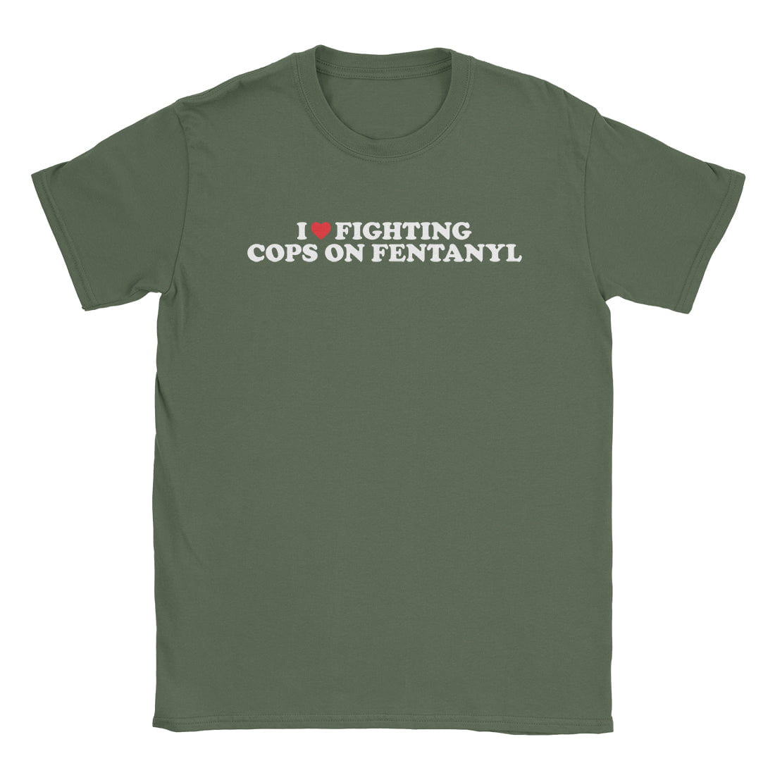 A-or-B-Tees T-Shirt Military Green / S Fent Fighter T-Shirt