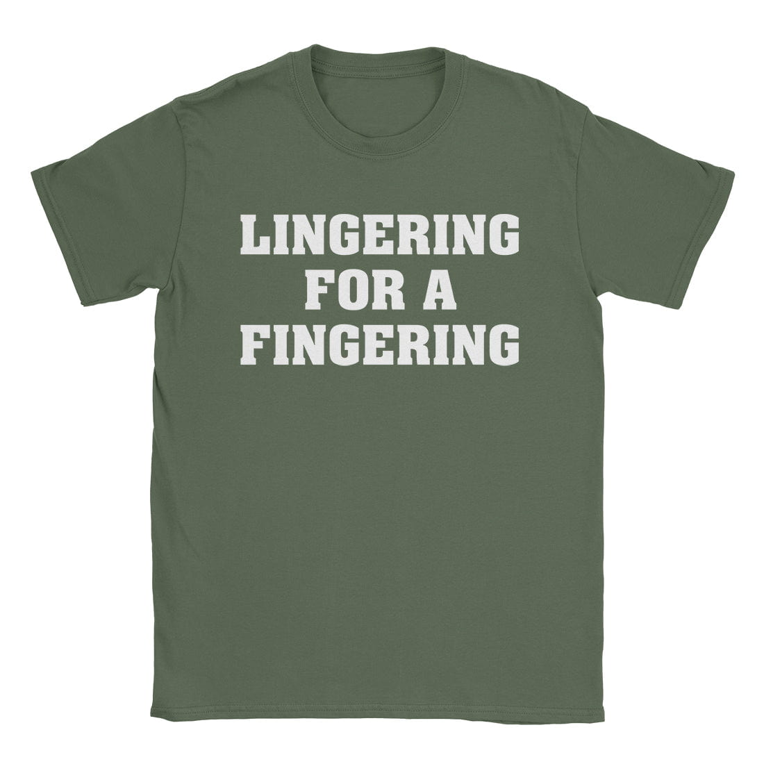 A-or-B-Tees T-Shirt Military Green / S Fingering T-Shirt