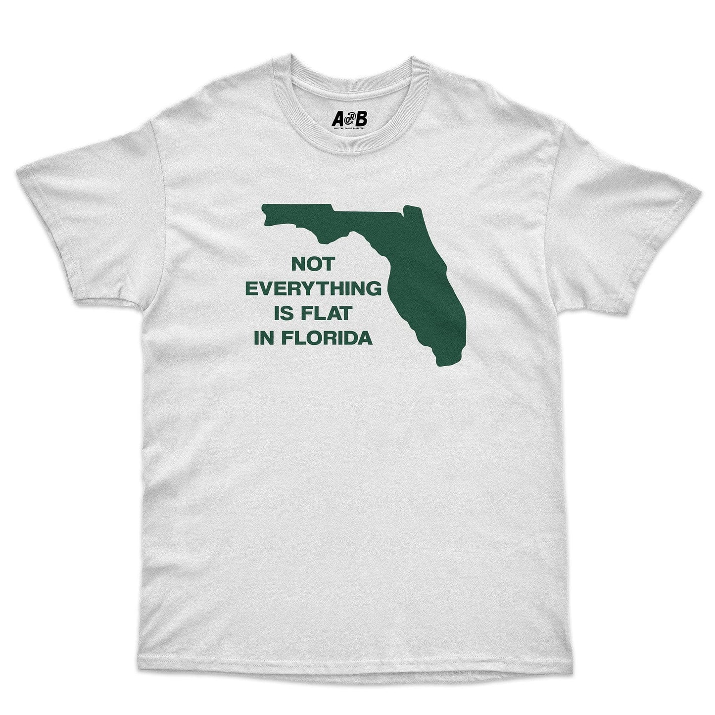 A-or-B-Tees T-Shirt White / S Flat Florida T-Shirt