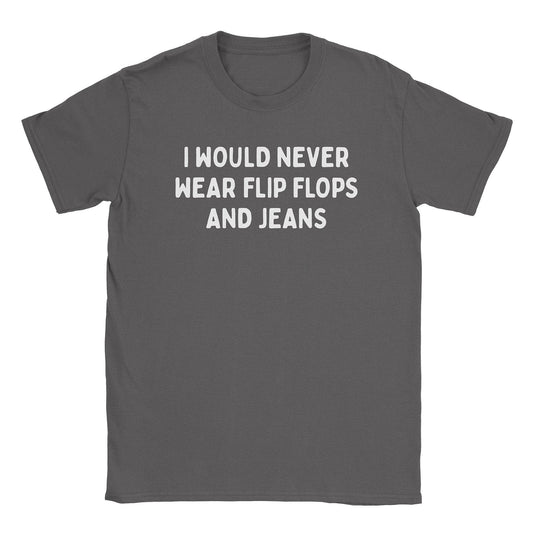 A-or-B-Tees T-Shirt Charcoal / S Flip Flop T-Shirt