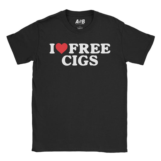 A-or-B-Tees T-Shirt Black / S Free Cigs T-Shirt