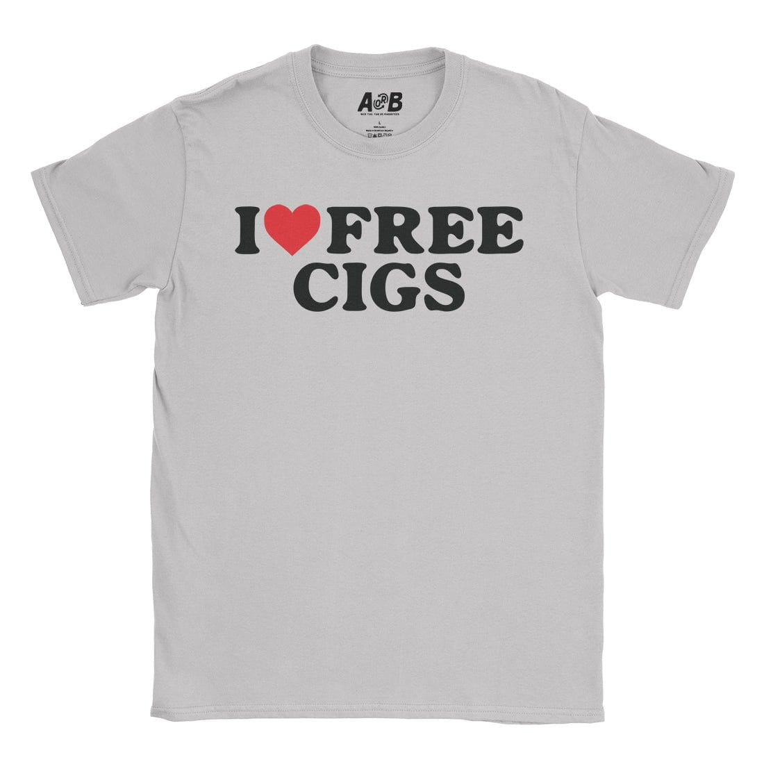 A-or-B-Tees T-Shirt Ice Grey / S Free Cigs T-Shirt