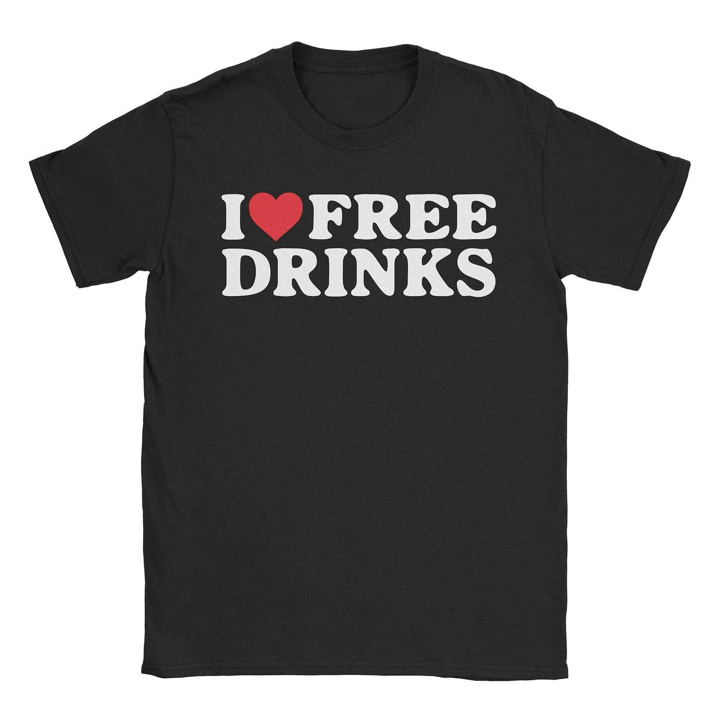 A-or-B-Tees T-Shirt Black / S Free Drinks T-Shirt