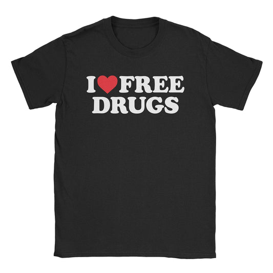 A-or-B-Tees T-Shirt Black / S Free Drugs T-Shirt