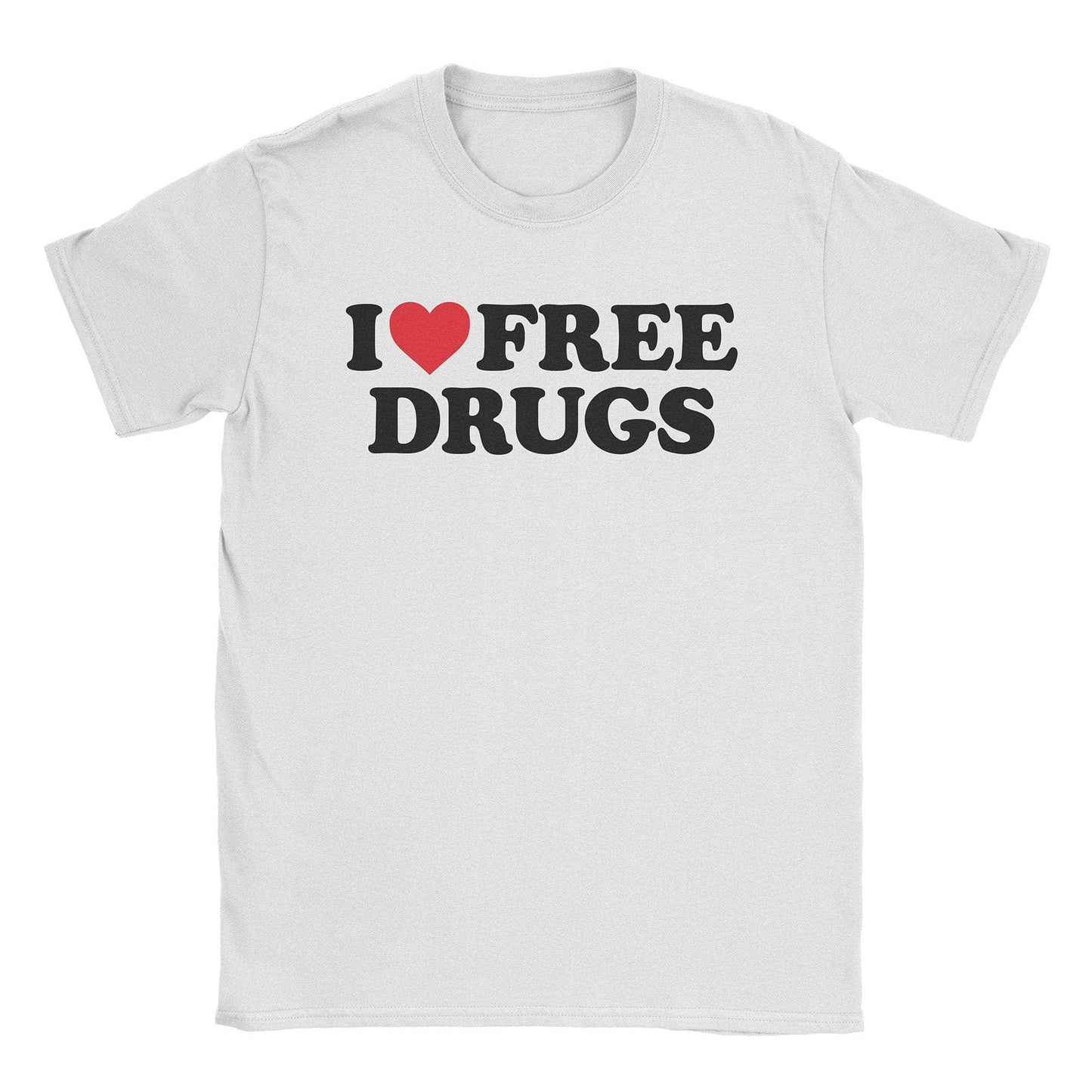 A-or-B-Tees T-Shirt White / S Free Drugs T-Shirt