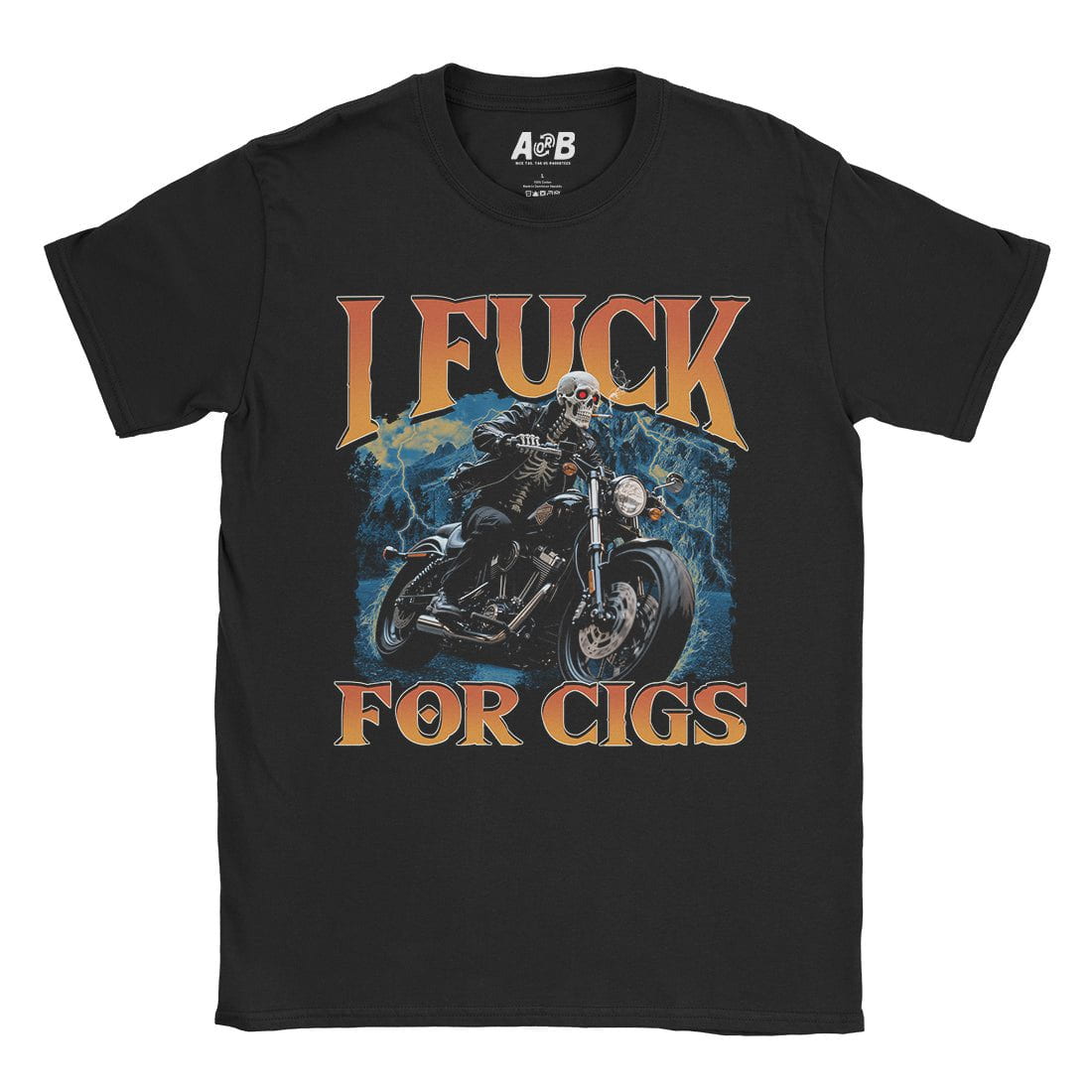 A-or-B-Tees T-Shirt Black / S Fuck For Cigs T-Shirt