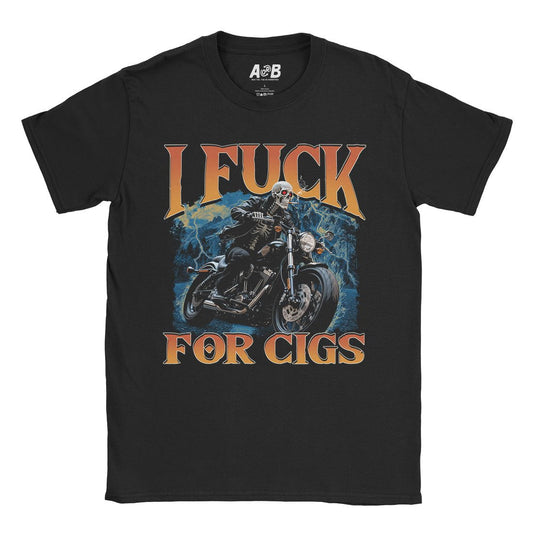 A-or-B-Tees T-Shirt Black / S Fuck For Cigs T-Shirt