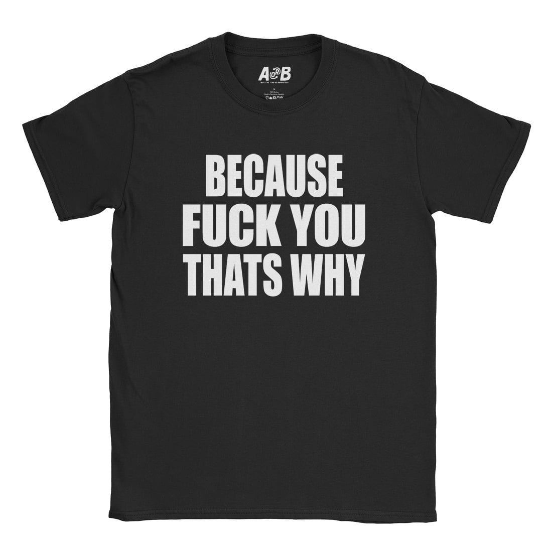 A-or-B-Tees T-Shirt Black / S Fuck You T-Shirt