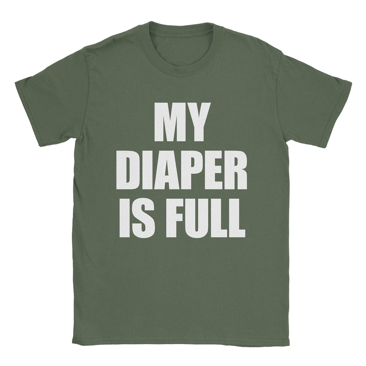 A-or-B-Tees T-Shirt Military Green / S Full Diaper T-Shirt