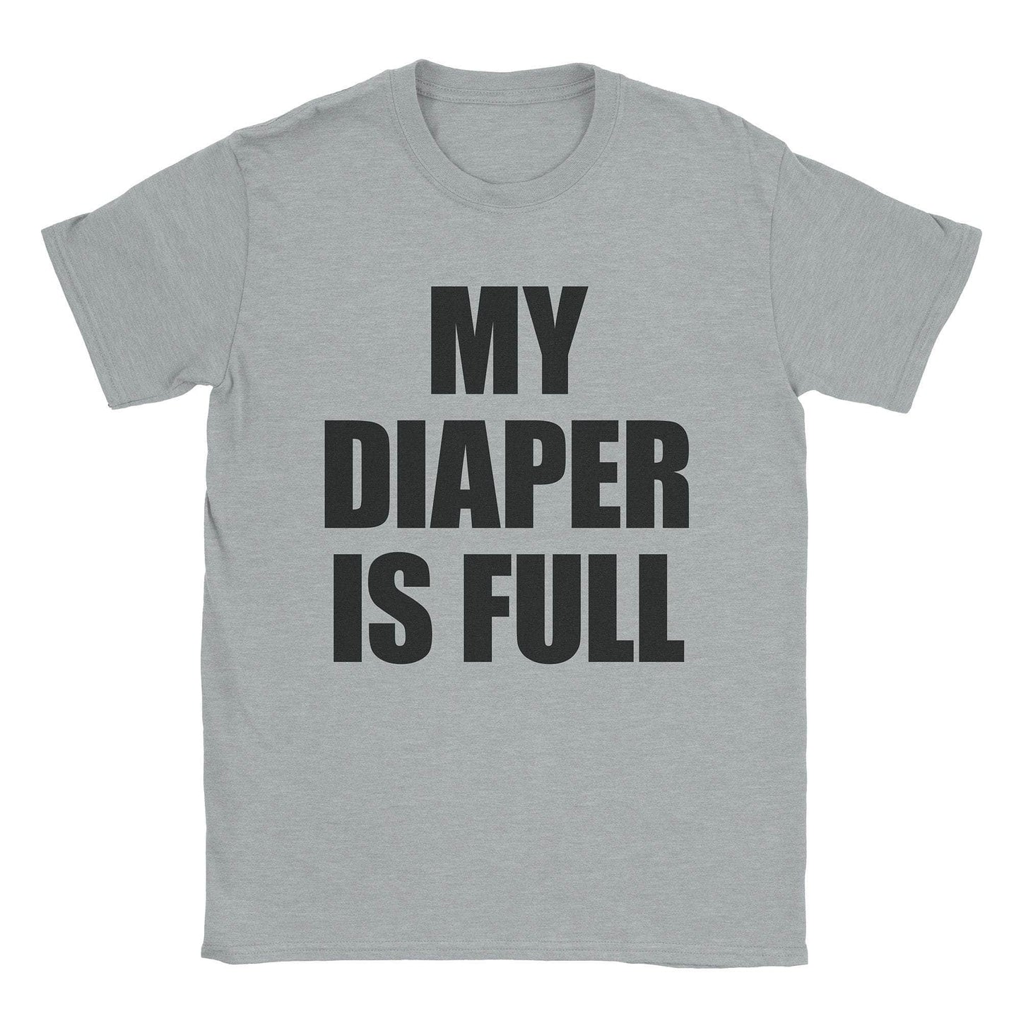 A-or-B-Tees T-Shirt Sport Grey / S Full Diaper T-Shirt