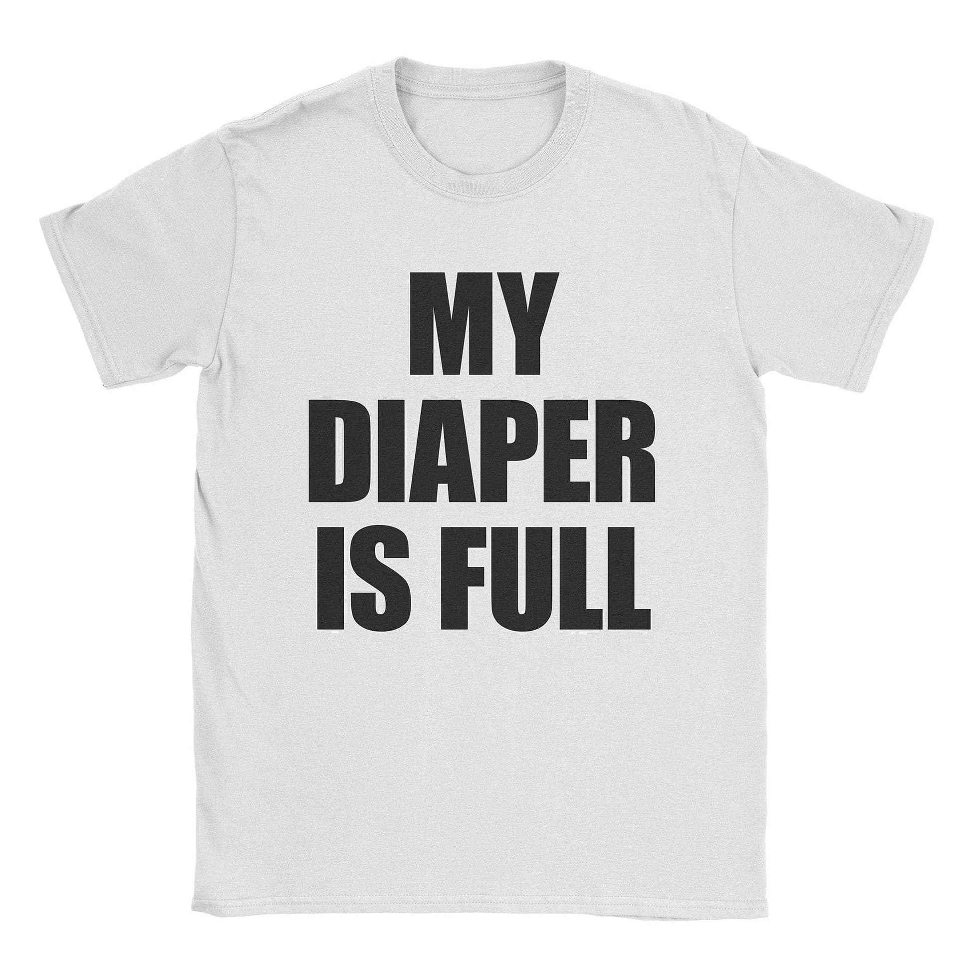 A-or-B-Tees T-Shirt White / S Full Diaper T-Shirt