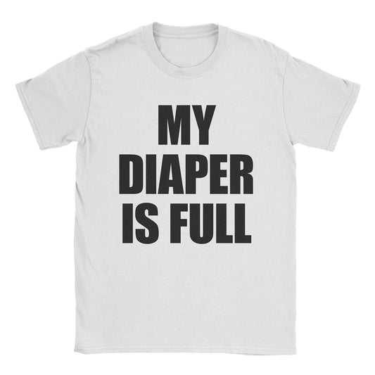 A-or-B-Tees T-Shirt White / S Full Diaper T-Shirt