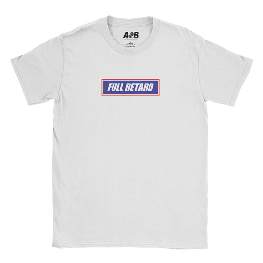 A-or-B-Tees T-Shirt White / S Full Retard T-Shirt