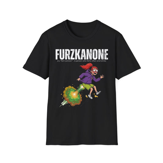 A-or-B-Tees T-Shirt Black / S Furzkanone Shirt – Fart Cannon Funny T-Shirt - Female Design