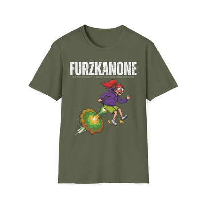A-or-B-Tees T-Shirt Military Green / S Furzkanone Shirt – Fart Cannon Funny T-Shirt - Female Design