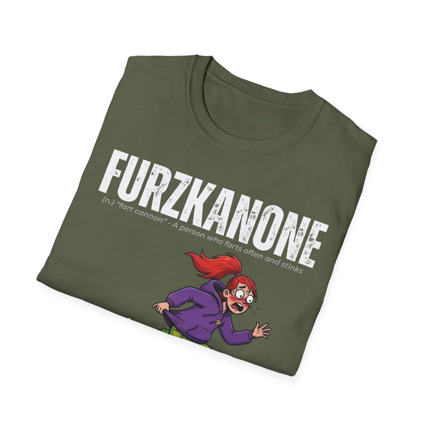 A-or-B-Tees T-Shirt Furzkanone Shirt – Fart Cannon Funny T-Shirt - Female Design