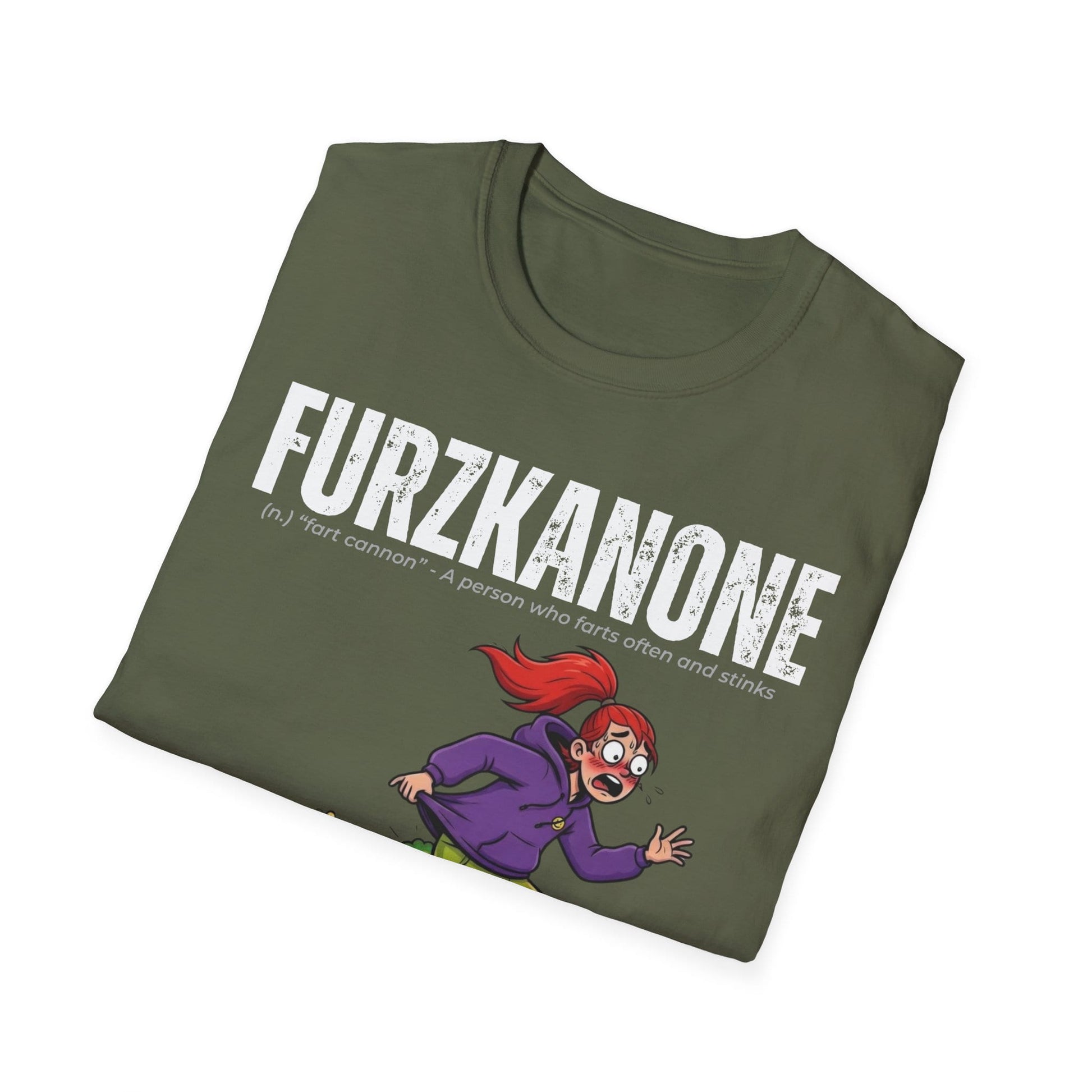 A-or-B-Tees T-Shirt Furzkanone Shirt – Fart Cannon Funny T-Shirt - Female Design