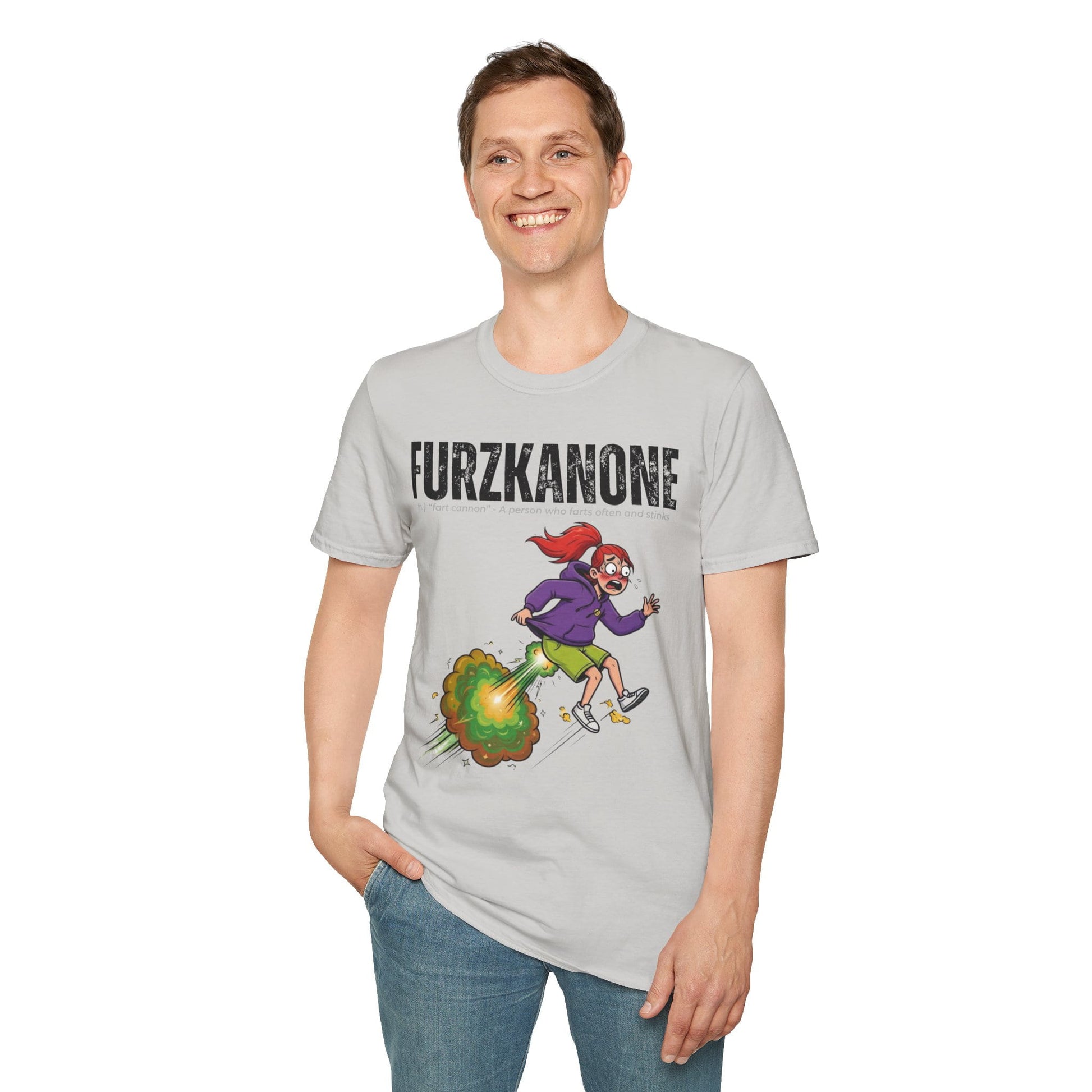A-or-B-Tees T-Shirt Furzkanone Shirt – Fart Cannon Funny T-Shirt - Female Design