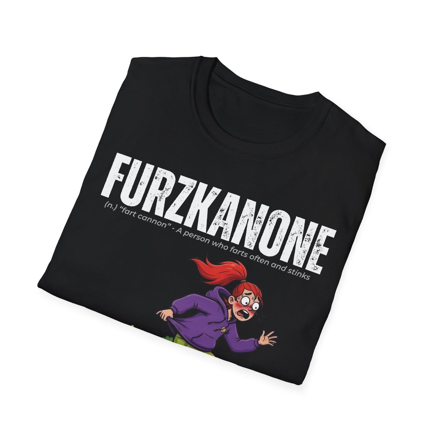 A-or-B-Tees T-Shirt Furzkanone Shirt – Fart Cannon Funny T-Shirt - Female Design