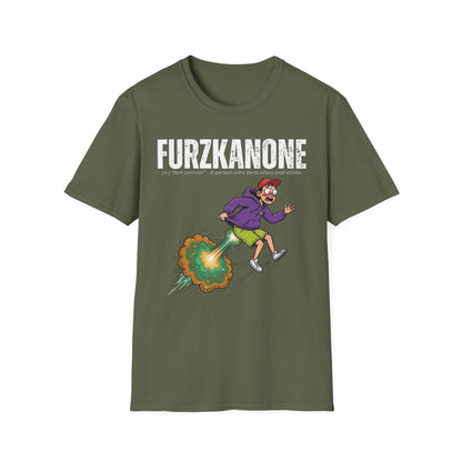 A-or-B-Tees T-Shirt Military Green / S Furzkanone Shirt – Fart Cannon Funny T-Shirt - Male Design