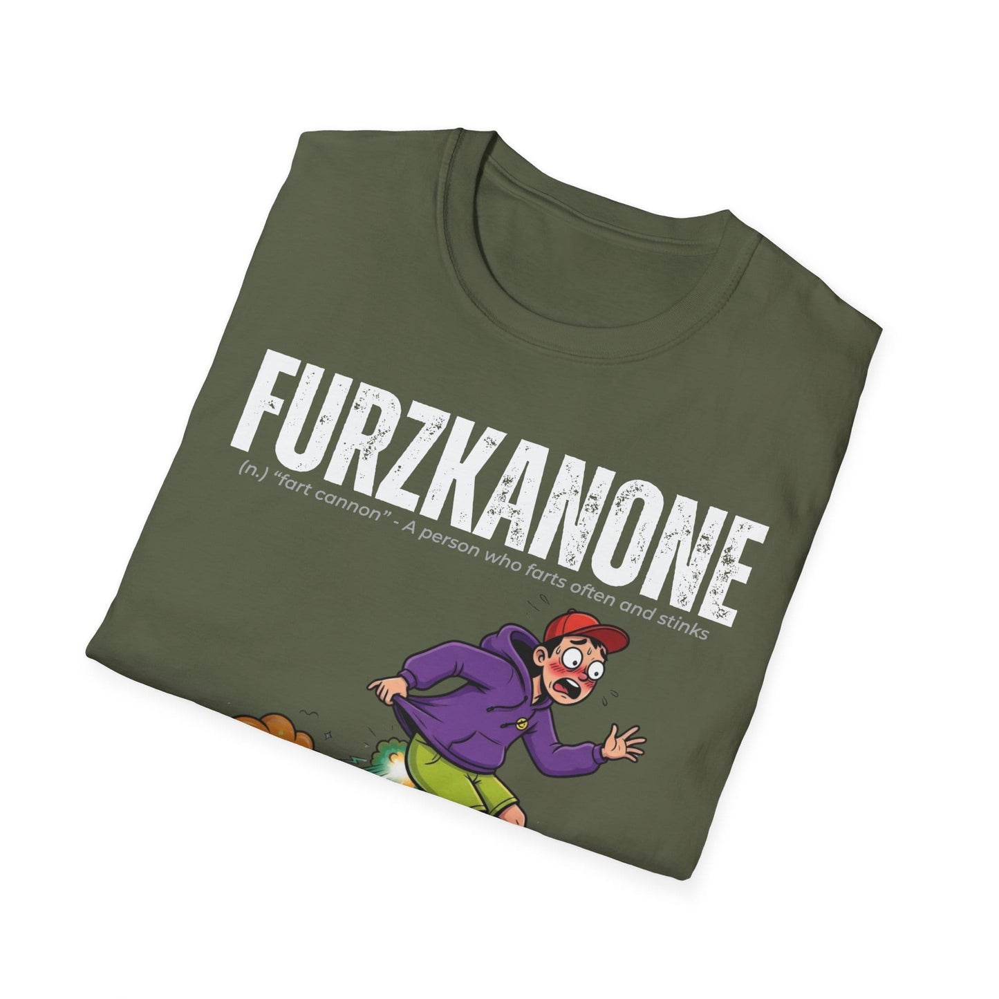 A-or-B-Tees T-Shirt Furzkanone Shirt – Fart Cannon Funny T-Shirt - Male Design