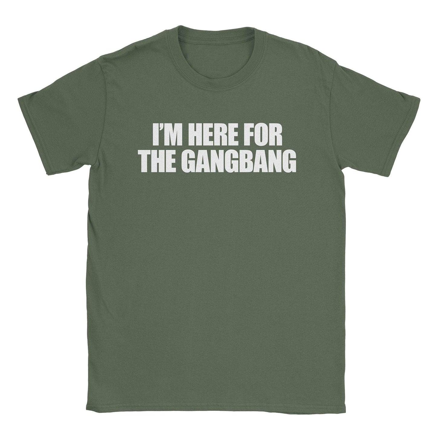 A-or-B-Tees T-Shirt Military Green / S Gangbang T-Shirt