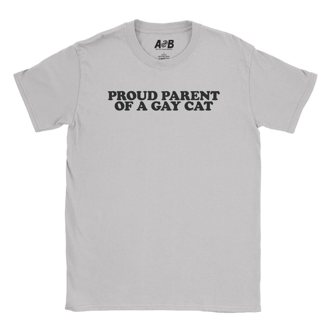 A-or-B-Tees T-Shirt Ice Grey / S Gay Cat T-Shirt