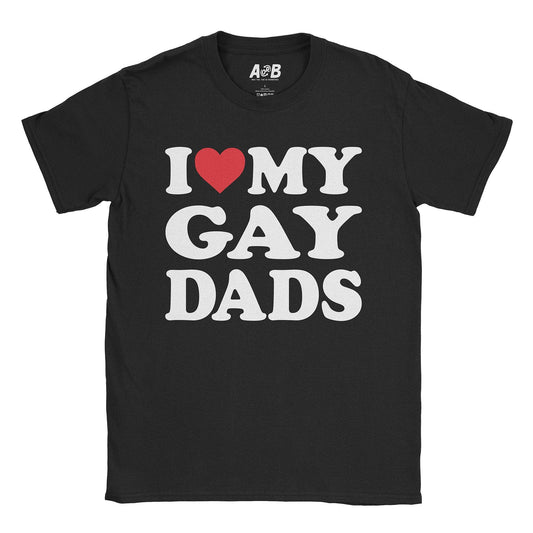 A-or-B-Tees T-Shirt Black / S Gay Dads T-Shirt
