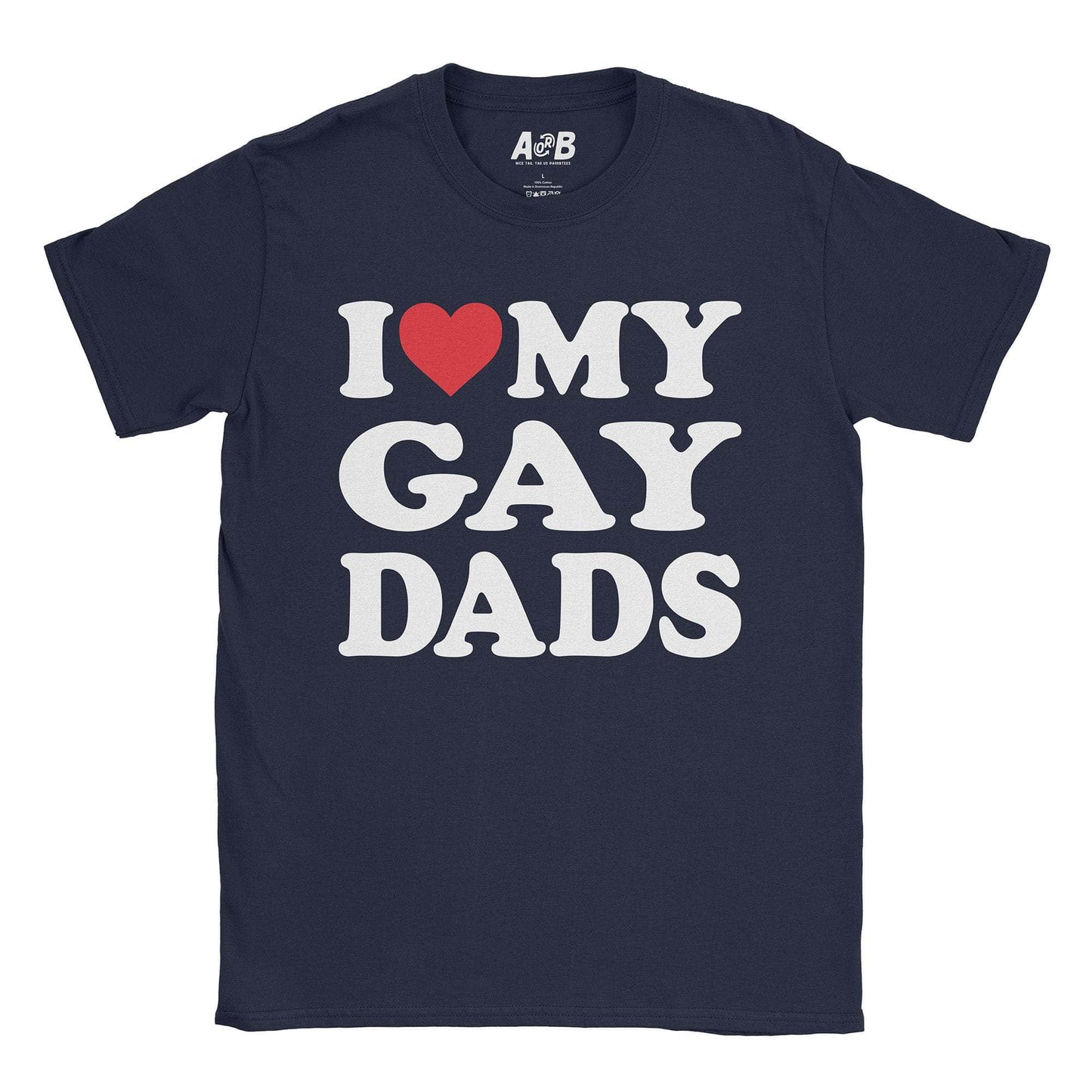 A-or-B-Tees T-Shirt Navy / S Gay Dads T-Shirt