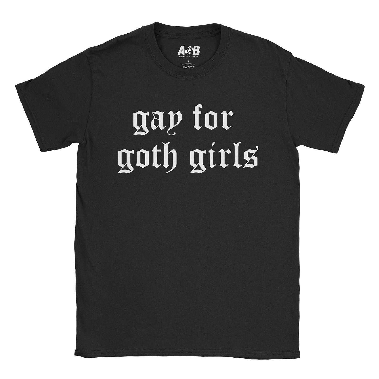 A-or-B-Tees T-Shirt Black / S Gay For Goths T-Shirt
