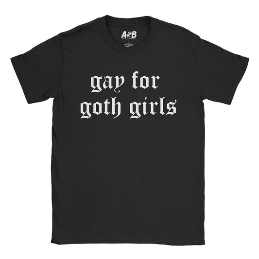 A-or-B-Tees T-Shirt Black / S Gay For Goths T-Shirt