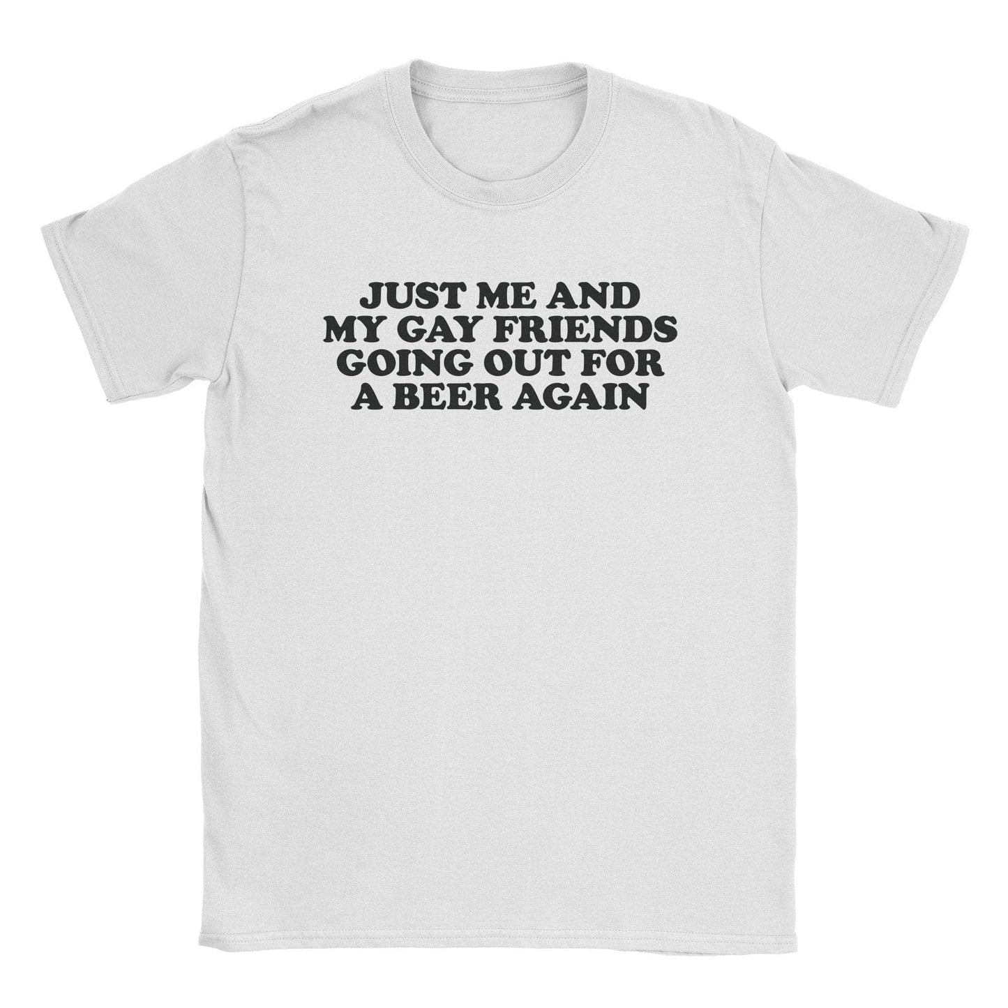 A-or-B-Tees T-Shirt White / S Gay Friends T-Shirt