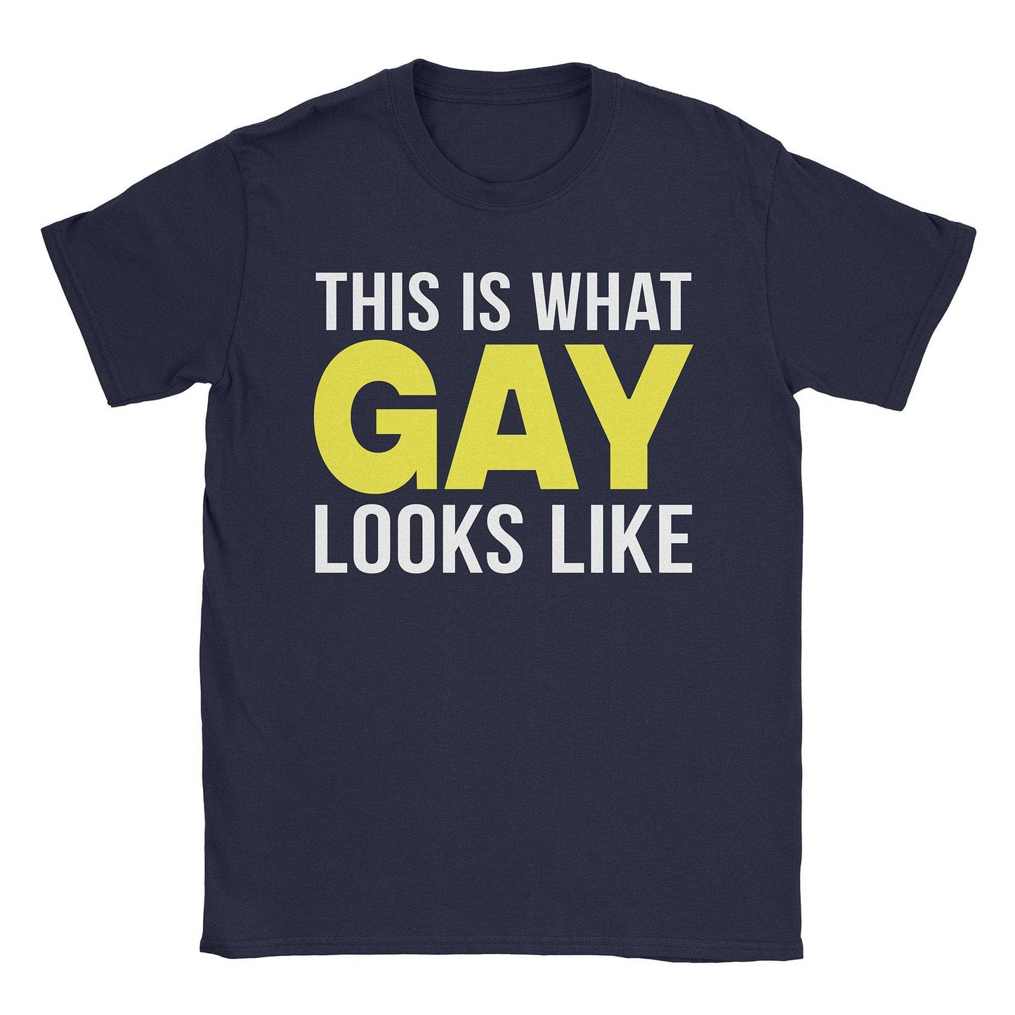 A-or-B-Tees T-Shirt Navy / S Gay Looks T-Shirt