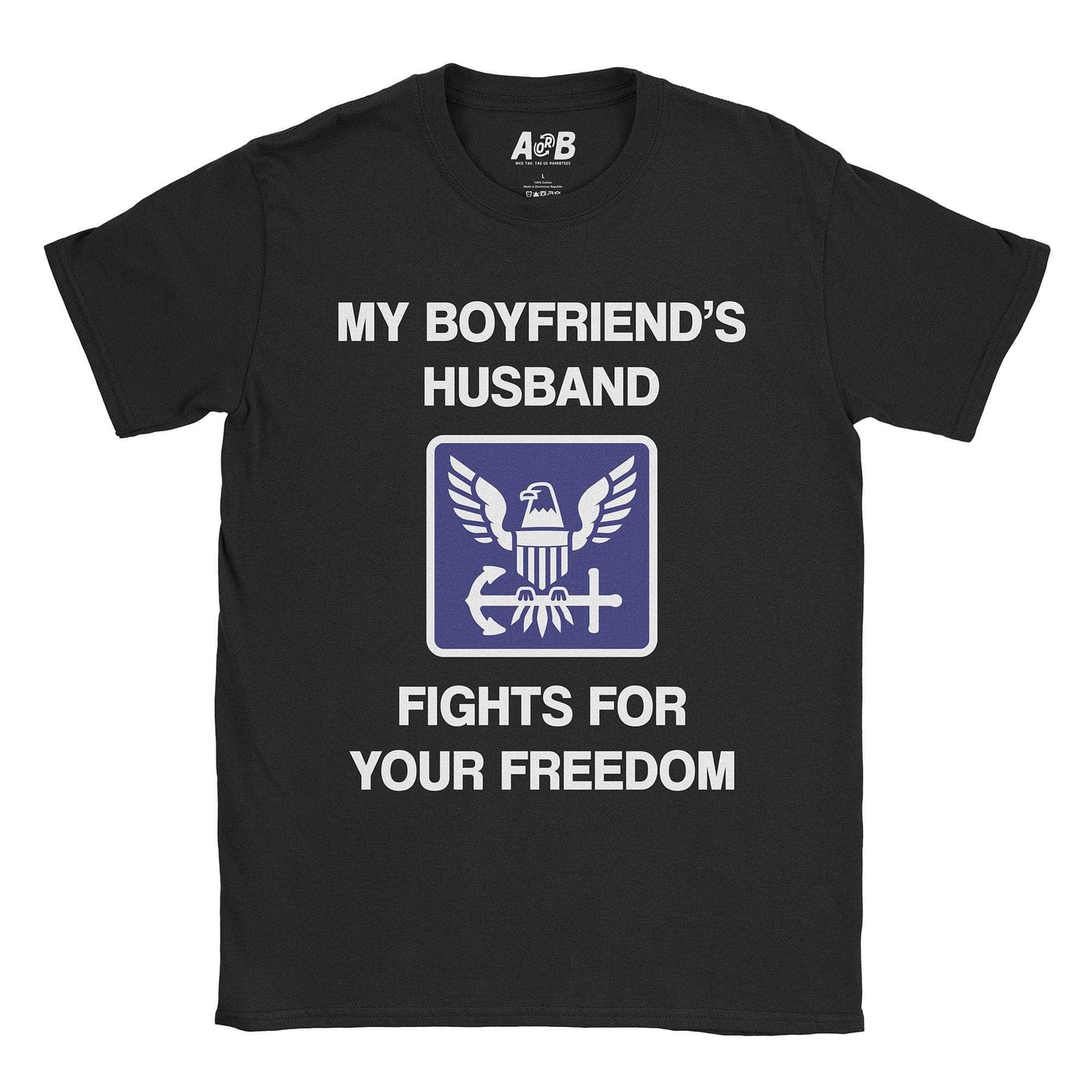 A-or-B-Tees T-Shirt Black / S Gay Navy T-Shirt